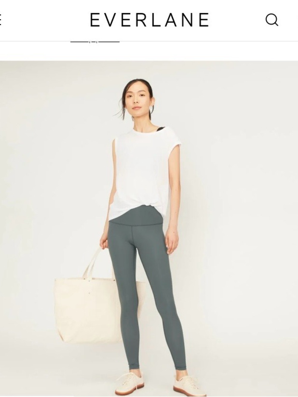 Everlane Pine Green Perform Ankle Leggings Size S